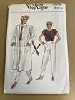 Vogue 9536 UNCUT Sewing Pattern, Misses' Coat, Pants & Top, Size 14-16-18
