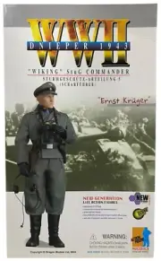 Dragon WWII Dnieper 1943 Wiking StuG Commander Ernst Kruger 1/6 Figure NEW 2004