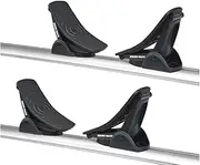 Rhino Rack Nautic 580 Series Kayak/Canoe Carrier, Includes 2 x Tie Down Straps and 2 x Rapid Straps w/Unique Buckle Protector