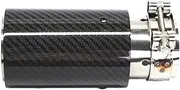 1 Pair Inlet 63mm Outlet 81mm Car Styling Car Carbon Fiber Exhaust End Tips Compatible For BMW Carbon Exhaust Tip
