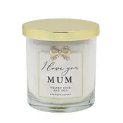 Gibson Gifts Jewelled Scented Candle Velvet Rose/Oud Scent Love You Mum