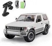wheelfun 4WD 1/14 4X4 Wireless Control Off-Road Vehicles RC Crawler Car Model LDRC LD1297 Light System Motor Servo ESC Hobby Model for Adult(RTR-White)