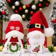 Christmas decorations Christmas knitted hat doll dwarf ornaments New