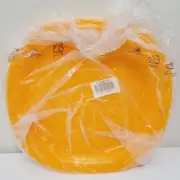 Set of 4 Tupperware Luncheon Lunch Orange Plates 9.5"
