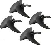 LUMIXE 4pcs Marine Nylon 3 Blade Propeller Props Paddle for RC Model Boat Assembly Diameter 36/47/52/55/57mm with 4mm Shaft Hole Boat Propeller (Color : 4pcs 4x36mm)