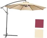 Kisangel 1pc Camping Sun Shelters Outdoor Shade Canopy Outdoor Swings Cantilever Parasol Table Umbrella Outdoor Patio Shade Umbrella Sun Protection Umbrella Canopy UV Protection Canopy Tent