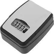 LIGHTAOTAO Portable Key Lock Box with Resettable Combination Code Weatherproof and Sturdy Construction Wall Mount Design for Outdoor Home Office Security