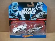 2014 Hot Wheels 2-pk ~ Star Wars ~ First Order Stormtrooper & Captain Phasma