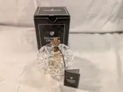 Killarney Crystal 22K Gold Finish Filigree Cross Trinket Jewelry Box Ireland NIB
