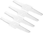 [BESPORTBLE] 4 Pcs Durable Grass Mower Blades for Lawn Mower and Trimmer Replacement Precision Crafted Metal Blades Enhance Efficiency and Tools