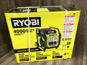 NEW RYOBI 4000 W Gas Powered Digital Inverter Generator w CO Shutdown Ryi4022VNM