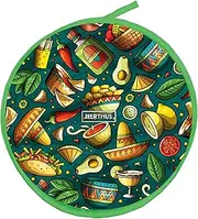 NERTHUS FIH 1478 Green Microwave Omelette Warmer, Reusable Cooler Bag, Keep Heat and Moisture, Easy to Wash