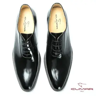 【CUMAR】MIT台灣製 舒適牛皮牛津鞋(黑色)