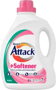 Biozet Attack plus Softener Liquid Detergent, 2 Liters
