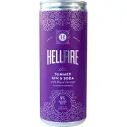 Hellfire Gin & Soda with Blood Orange 250mL