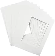 10pcs Picture Mounts for Frames,11.5 x 8 inch Photo Mounts Picture Matting,A4 White Frame Mat for 7.5 x 5.5 inch Photo Image (White)