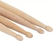 Drum Sticks, 2 Pair 5A Maple Drumsticks 5a long-lasting and classic Round Handle