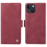 YIKATU YK-005 For iPhone 14 Wallet Case Stand PU Leather Skin-touch ic Protective Phone Cover