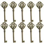Retro Design Open Skeleton Key Hole Head for Furniture Cabinet (10 pcs)