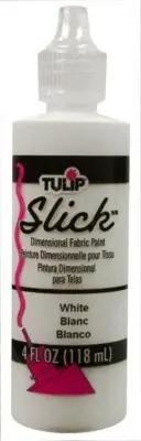 Tulip Dimensional Fabric Paint 4oz-Slick - White (Pack of 3)