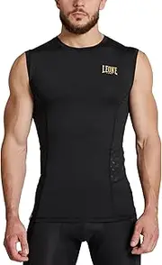 [LEONE 1947] DNA Sleeveless Compression Compression Sleeveless Shirt, Black