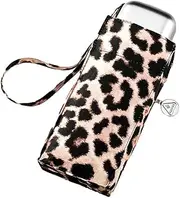 [FULTON & DESIGN] Fulton Tiny Umbrella, Classic Leopard Print, Ultra Compact, Lightweight Wind Resistant Frame, Classic Leopard, One Size, Compact/Folding