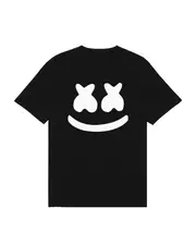 MARSHMELLO SMILE T-SHIRT BLACK