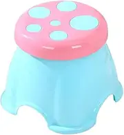 Eigell Cartoon Mushroom Stool Stool Baby Cartoon Thickening ，Toddlers Stepping Stool for, Pink, L