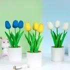 Vivid Artificial Bonsai Flowers 3 Heads Fake Plants Indoor