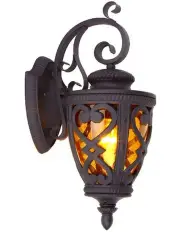 [SOGA] Vintage Lantern 57cm Outdoor Antique Bronze Wall Sconce Classic Rustic Exterior Light Fixture
