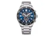 Citizen Watches: Men's Eco-Drive Blue Dial Stainless Steel Watch Mod. AT2560-84L