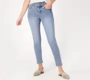 Laurie Felt Petite Silky Denim Curve Ankle Skinny Jeans Size 3XP Light A563883