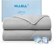 HLLBLL® Cooling Comforter, Ultra Cold Fiber Technology, All-Season Lightweight Blanket to Quickly Cool Down,Deep Sleep Throughout The Night (Gray, Twin/Twin XL (68"x90"))
