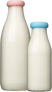1 Litre Bottle Tops (NOT 1 Pint). 2 Reusable Silicone Tops Designed to fit Standard (43mm) 1l and 500ml Bottles (Blue and Pink)