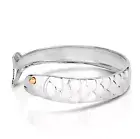 Premium Cape Cod Fish Cuff Bracelet 14K Gold & 925 Sterling Silver ALL SIZES