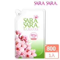 在飛比找momo購物網優惠-【SARA SARA 莎啦莎啦】櫻花彈力沐浴乳-補充包800