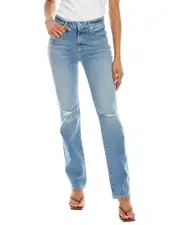 LE JEAN Sabine Starlight Wash High-Rise Straight Jean