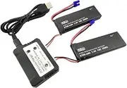 2PCS 7.4V 2700mAh Drone Lithium Battery with 2 in 1 Charger for Hubsan x4 H501S Pro H501A H501C H501S H501M H501S W H501S pro Brushless Quadcopter Drone