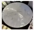 2' White Marble Coffee side Table Top inlay Selenite Resin home Table for room