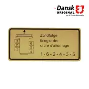 Porsche 911 (1965-1978) Engine Firing Order Decal 90100650200 JP GROUP DANSK