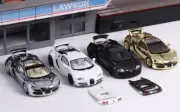 CR Mortal 1:64 Veyron HEC Super Racing Sports Model Diecast Metal Car