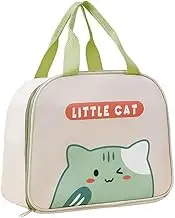AIMALL Cute Cartoon Lunch Bag, Reusable Insulated School Lunch Box, 9.45" x 4.72" x 7.87" Cooler Tote with Handle for Boys and Girls, Ideal for School, Picnic, and Travel