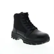 Bates Fuse Mid Side Zip Steel Toe E06505 Mens Black Leather Tactical Boots 9