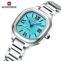 在飛比找蝦皮商城優惠-Naviforce 品牌女士休閒手錶不銹鋼手鍊時尚時鐘女士防