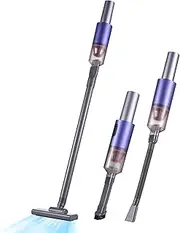 Cordless Vacuum Cleaner 13000PA Stick Handheld Vacuum 3 Different Brush Heads HEPA Filtration Detachable Dust Cup Support Type-C Port Fast Charging for Home Car Office Sofa Pet Hair Carpet and Hard