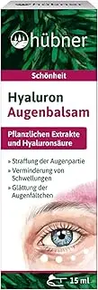 Hübner Hyaluronic Eye Balm, Intensive Moisturiser, Reduces Wrinkles & Eye Bags