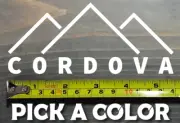 Cordova Sticker Decal Alaska Mountain Ski 5.5" Snowboard Alyeska Juno Denali Mt