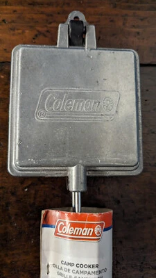 Coleman Camp Cooker Cast Aluminum Sandwich Maker Grill NEW