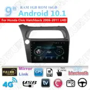 9'' Android 10.1 16GB Car Stereo Radio GPS For Honda Civic Hatchback 2006-11 LHD