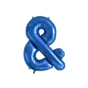 Royal Blue & Alphabet Foil Balloon 35cm Party Decor Supplies AUS Stock